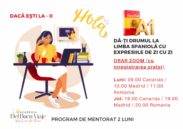 A1 - curs de spaniolă cu mentorat 2 luni